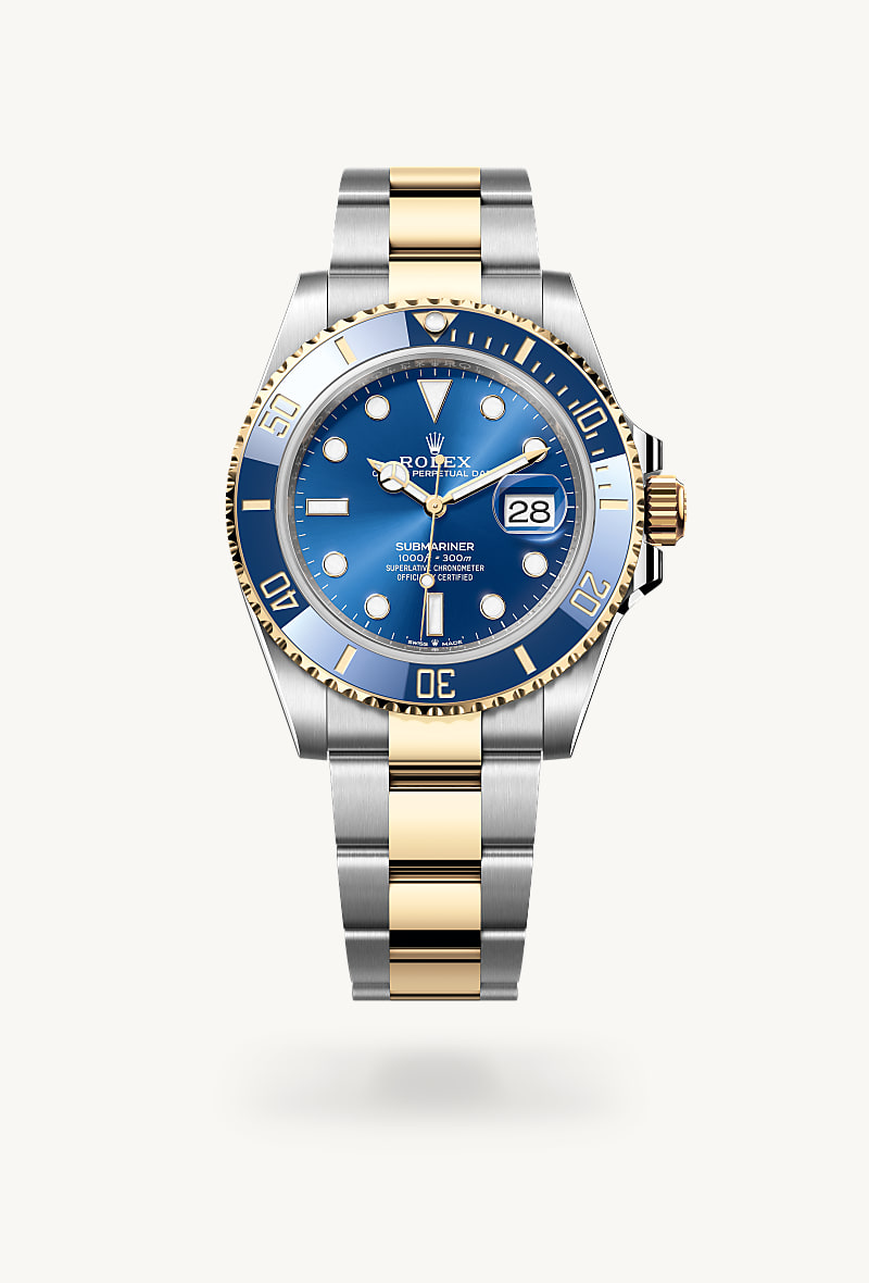rolex Submariner Date en Oyster, 41 mm, acero Oystersteel y oro amarillo, M126613LB-0002* Christie's